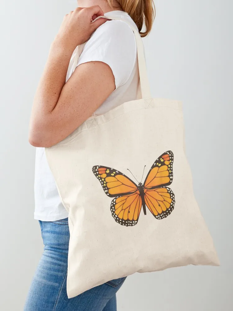 

Cute Monarch Butterfly Tote Bag Beach bag Canvas shoulder bag Shopper reusable shopping bags