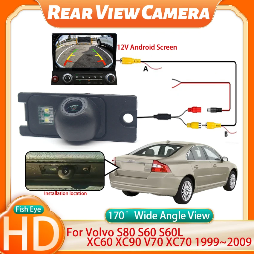 

Car Rear View Camera For Volvo S80 S60 S60L XC60 XC90 V70 XC70 1999~2009 Car Back Up Reverse Parking Camera CCD HD Night Vision