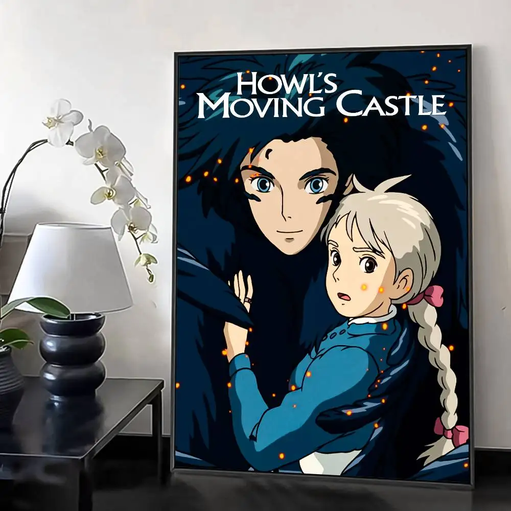 H-Howl's M-Moving C-Castle أنيمي المشارك HD الفن لزجة جدار مقاوم للماء غرفة المعيشة المنزلي غرفة نوم بار الديكور الجمالي