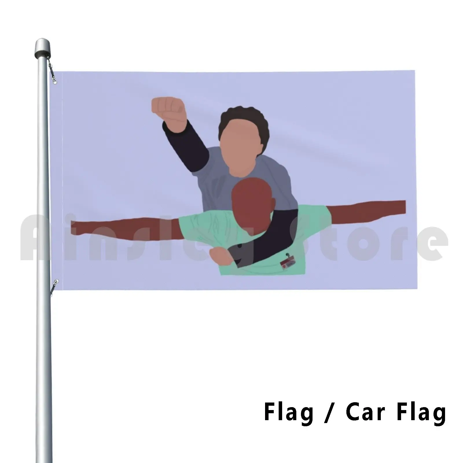 Eagle Turk & Jd-Scrubs Flag Car Flag Funny Scrubs Scrubs John Dorian Chris Turk Dorian