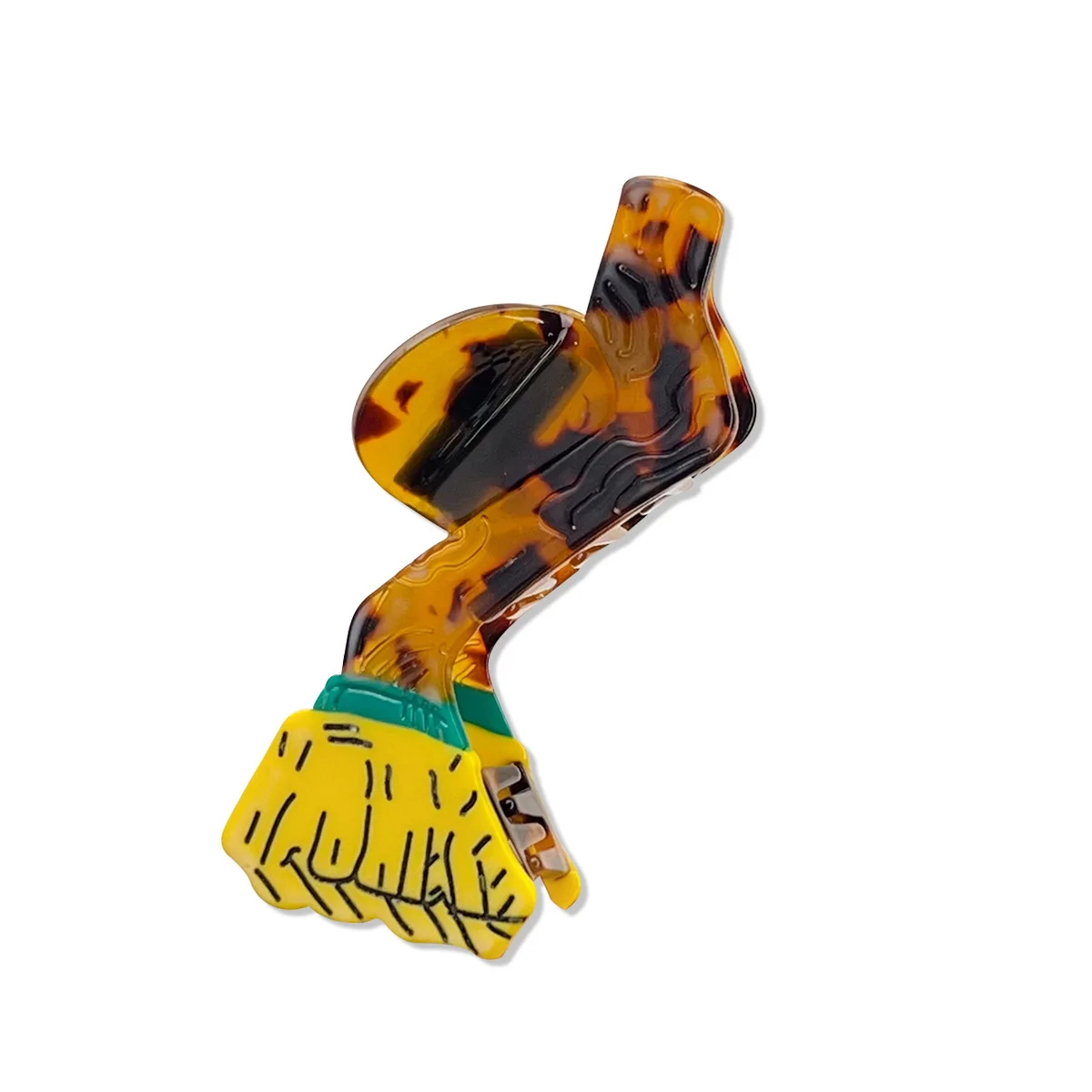 مشبك شعر فريد من نوعه، مخالب شعر غير عادية، مخالب شعر المكنسة، مخالب شعر، مشبك شعر مضحك، إكسسوارات للنساء