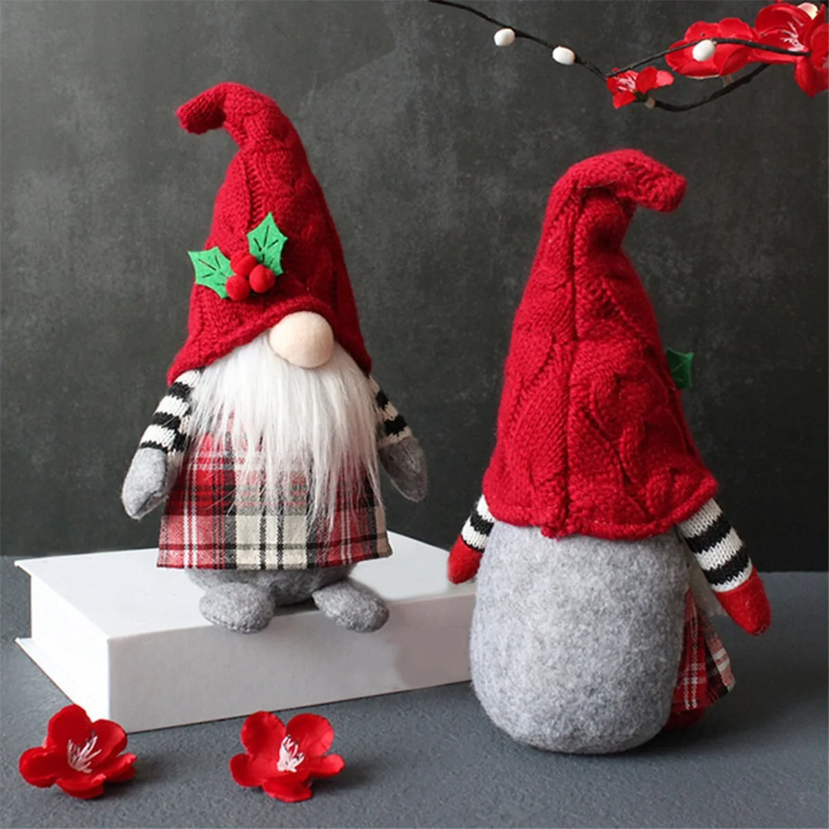 Christmas Gnomes Christmas Gnome Cute Faceless Doll Hooded Forest Old Man Doll Home Plush Desktop Ornaments