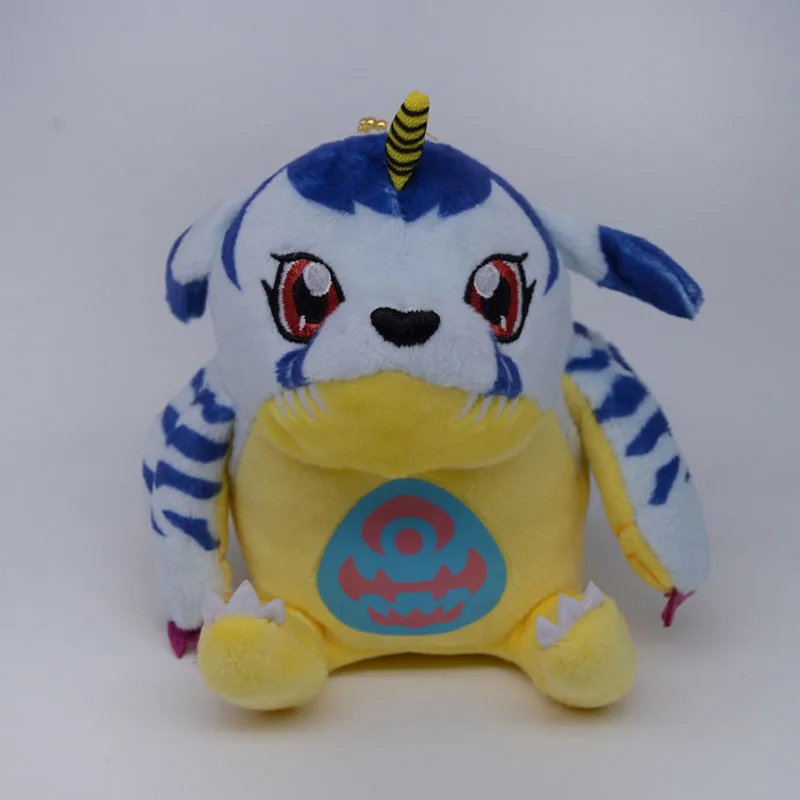 10-13cm Digimon Adventure Patamon Tailmon Gomamon Patamon Piyomon Agumon Tentomon Key chain Doll Pendant Gift