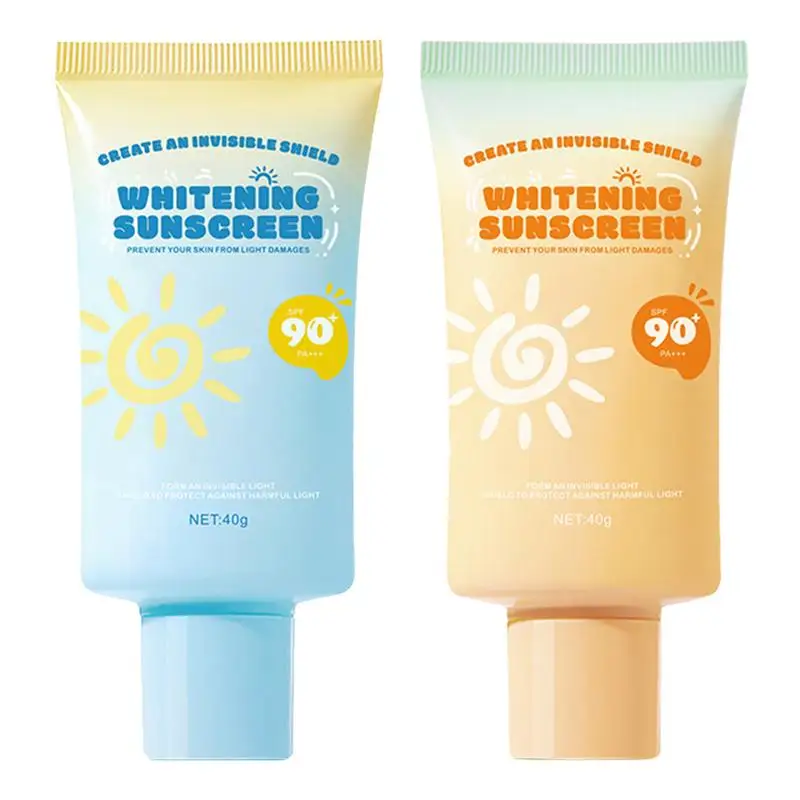 1pcs Face Body Whitening Sunscreen Cream SPF90+ Refreshing Waterproof UV Protector Concealer Moisturizing Brightening