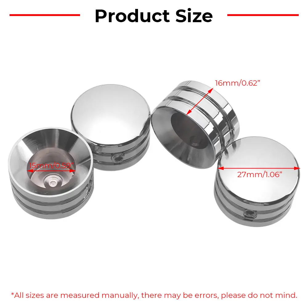 4 Pcs Motorcycle Head Bolt Nut Covers For Harley Big Twin Evo 1340 & Twin Cam 1999-Later Models Sportster Accessories