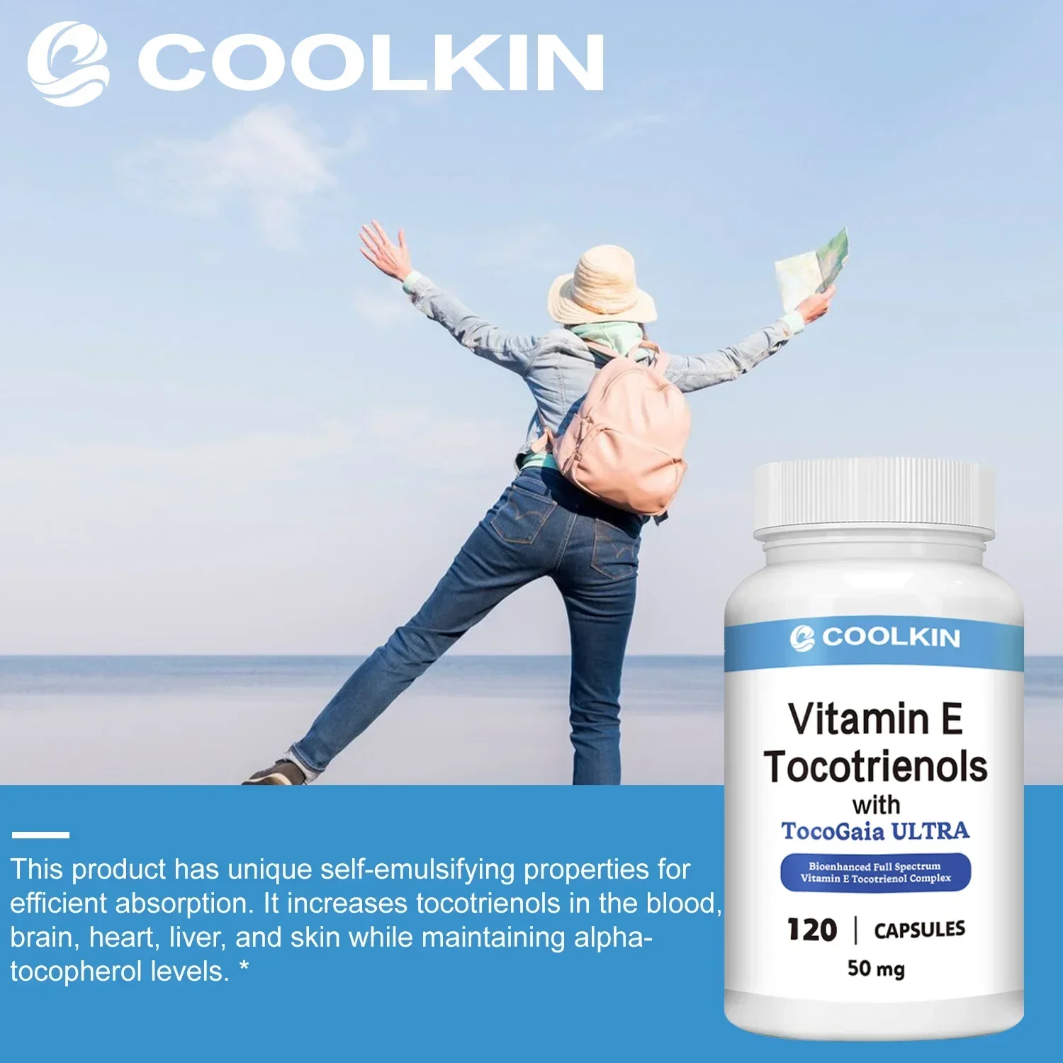 Vitamin E Tocotrienols - Heart Health,  Reduce Fine Lines Facial Care Brighten Skin Colour Skin Care