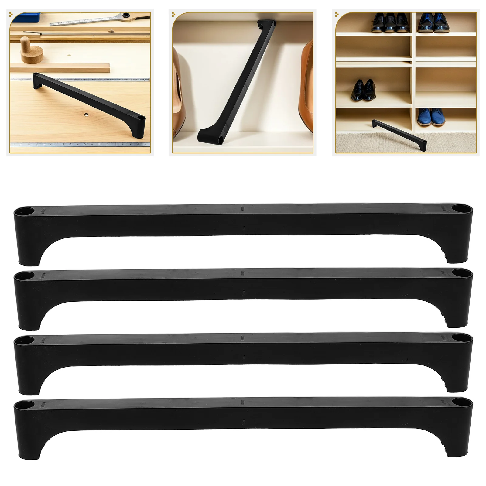 

4pcs Shoe Rack Connector Hardware Replacement Parts Sturdy Invisible Furniture Connectors Space Saving Entryway Balcony