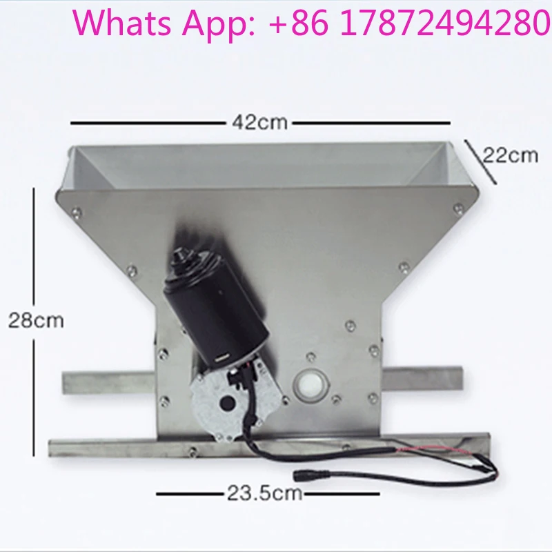 Can Crusher Electric Stainless Steel Electric Double Wheel Crusher Small Family Home-Brewed Wine Fruit Wine 24V