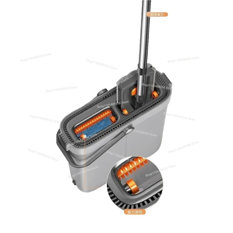 2025 New Mop for Home Use, One Mop Clean Floor Lazy Flat Mop, No Hand Washing and Scratching