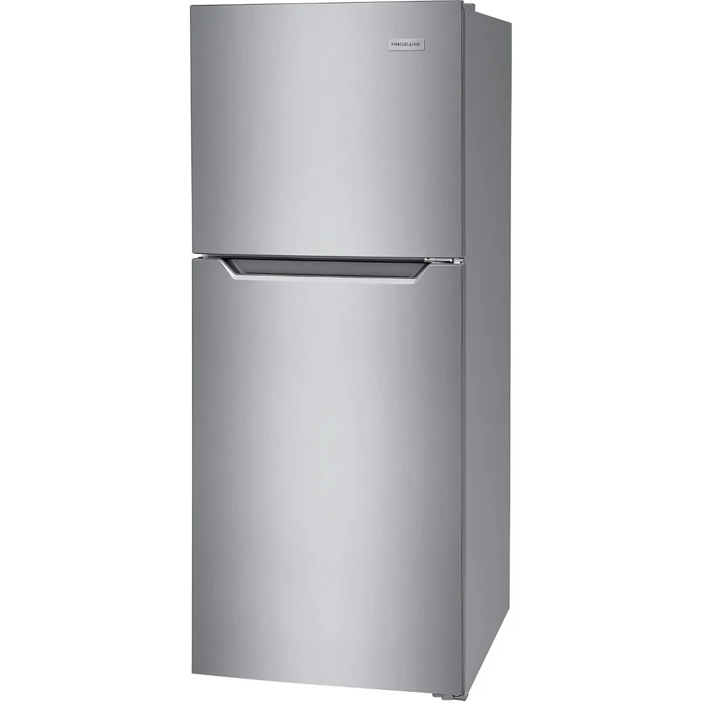 Ft. Compact ADA Top Freezer Refrigerator in Brushed Steel with Electronic Control Panel, Reversible Door Swing, ENERGY STAR