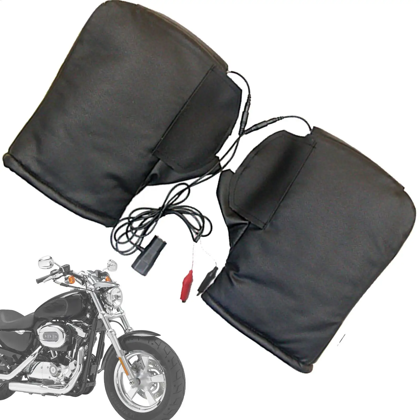 

Манжеты на руль с подогревом, зимние мотоциклетные перчатки, ветрозащитные, водонепроницаемые, теплые ручки для снегохода, квадроцикла, скутера, езды в холодную погоду