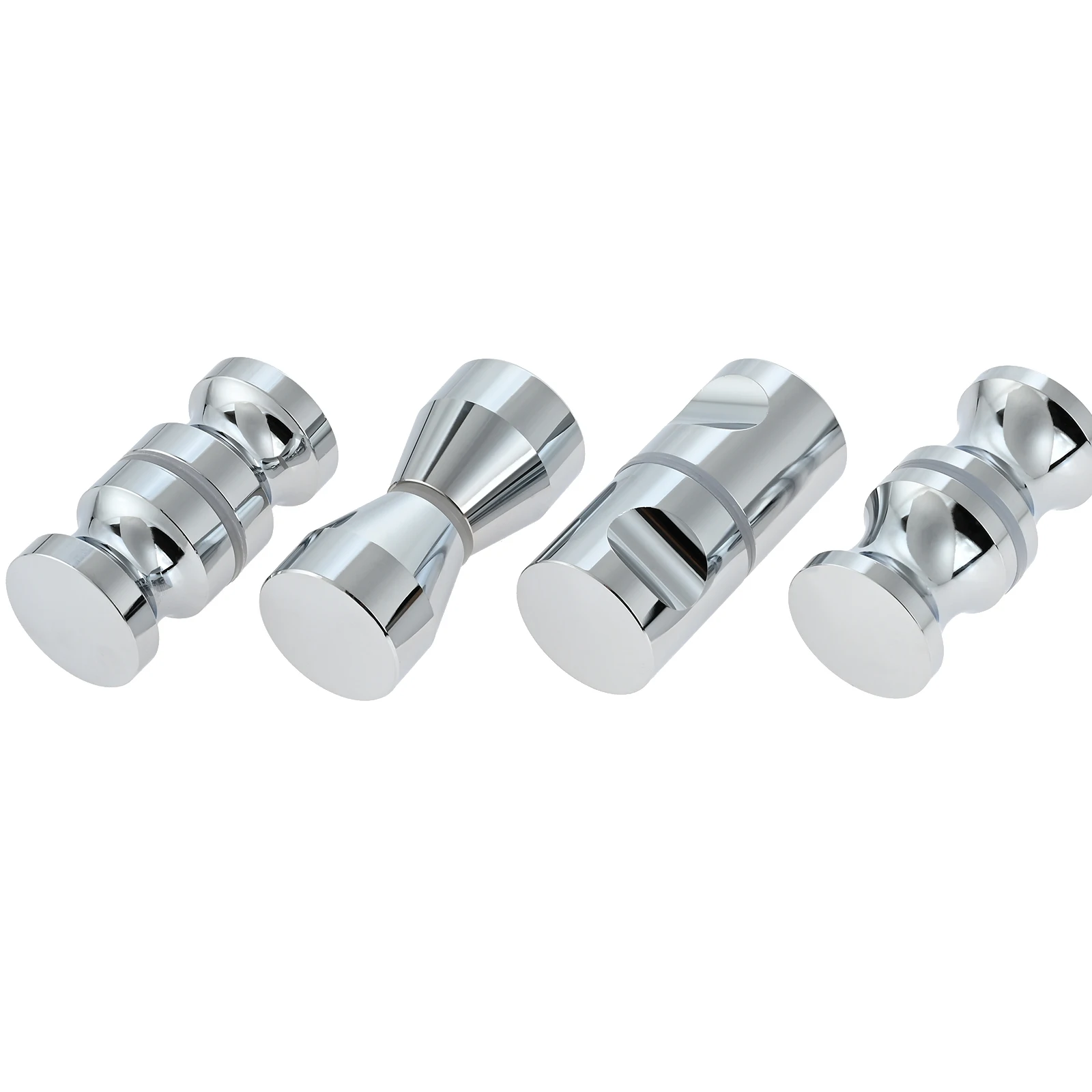 알루미늄 합금 문짝 풀러 푸시 단일 유리 문짝 손잡이, 욕실 샤워 캐비닛 손잡이, 6mm ~ 18mm 두꺼운 유리