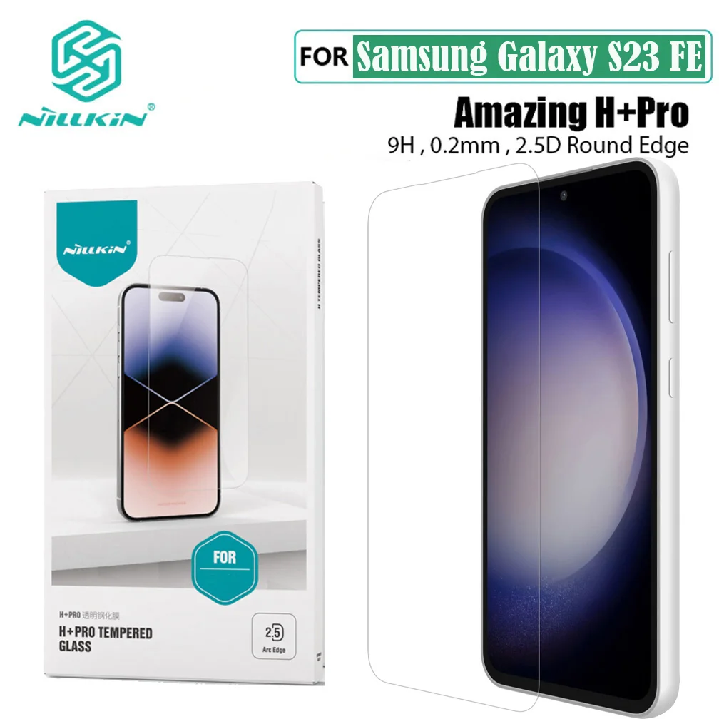 Nillkin For Samsung Galaxy S23 FE Tempered Glass H+PRO Anti-Explosion 2.5D 0.2mm Screen Protector For Samsung S23FE Glass Film