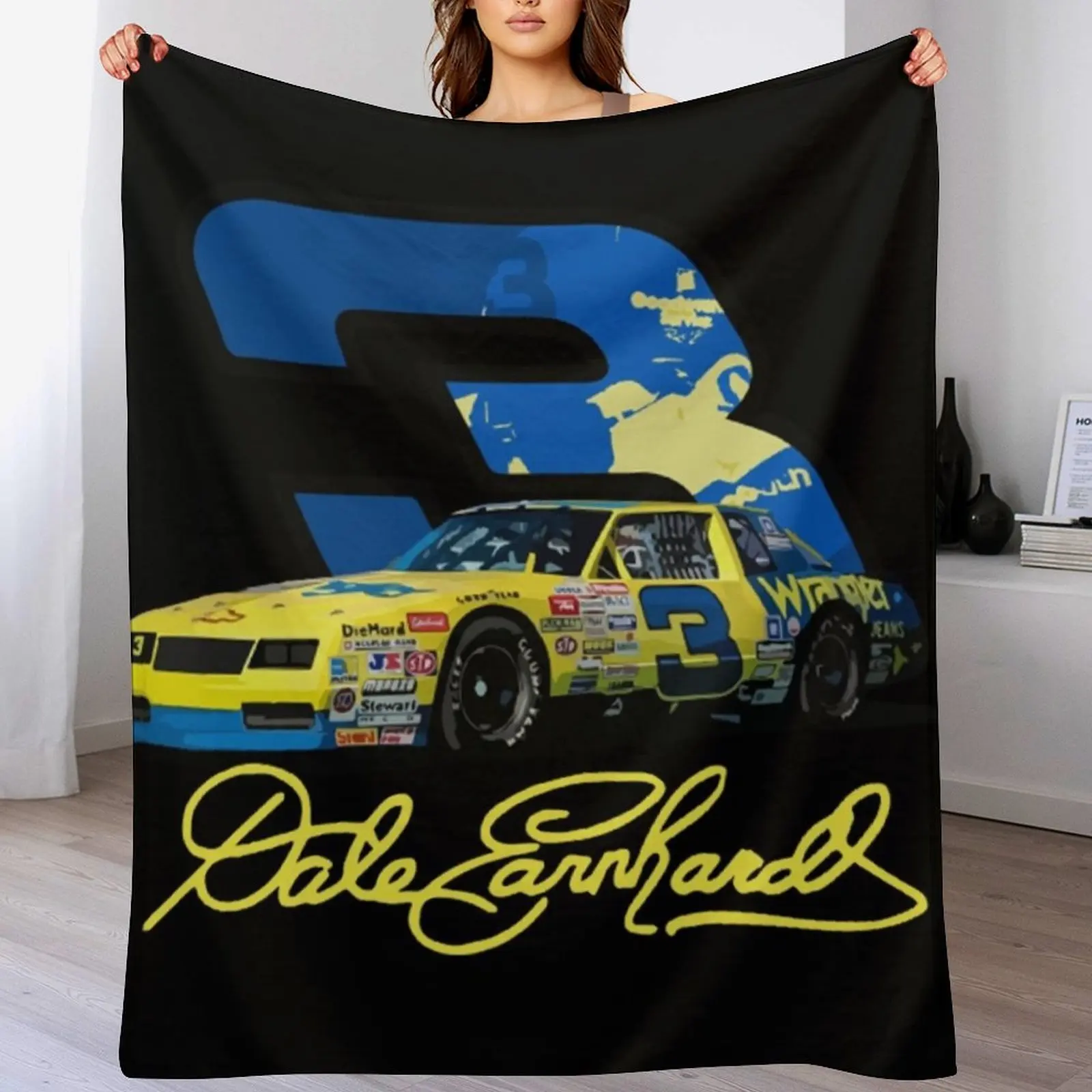 Earnhardt-Jeté de chemise de voiture jaune pour bébé, couvertures thermiques, anime, cosplay, rapThermal, #3