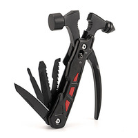 EDC 14 IN 1 Multifunctional Tools Survival Gear Camping Hammer Hunting Folding Knife Pliers Professional Repair DIY Hand Tools