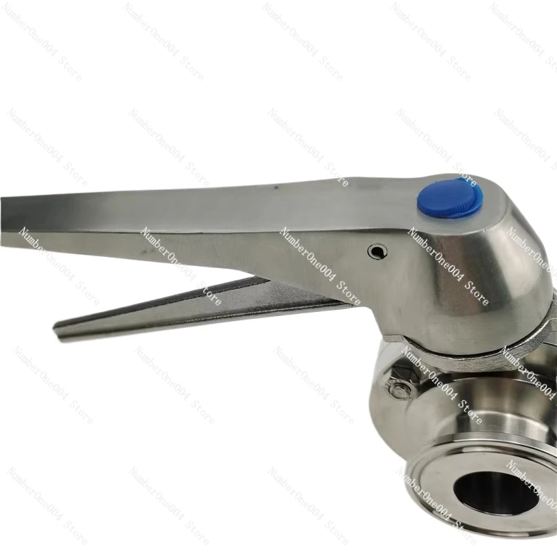 Applicable To 304 Stainless Steel Duckbill Quick Loading Butterfly Valve Sanitary Grade Manual Quick