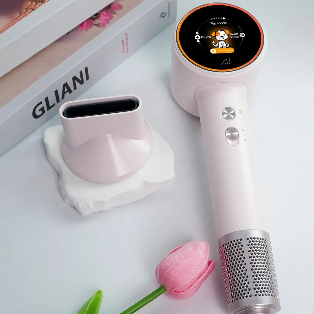 OEM ODM Professional Salon High-Speed Hair Dryer 2 Billion Plasma Ionic with AI LCD Screen Foldable Design for Fast Drying