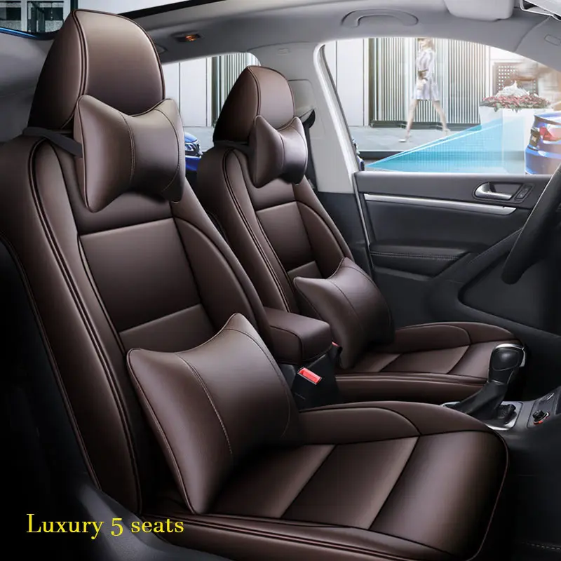 Custom Fit Car Seat Covers For Volkswagen Tiguan VW 2013-2018 Interior Automotive Front /Back Row Device Decoration Accessories