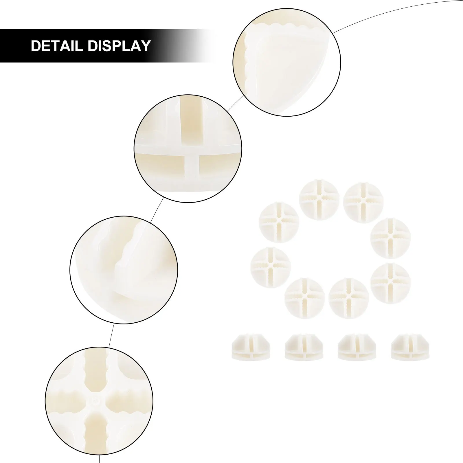 

20Pcs Wire Cube Connectors ABS Plastic Modular Closet Clips 8-Slot 4mm Panel Corner Buckles Cube Storage Organizer