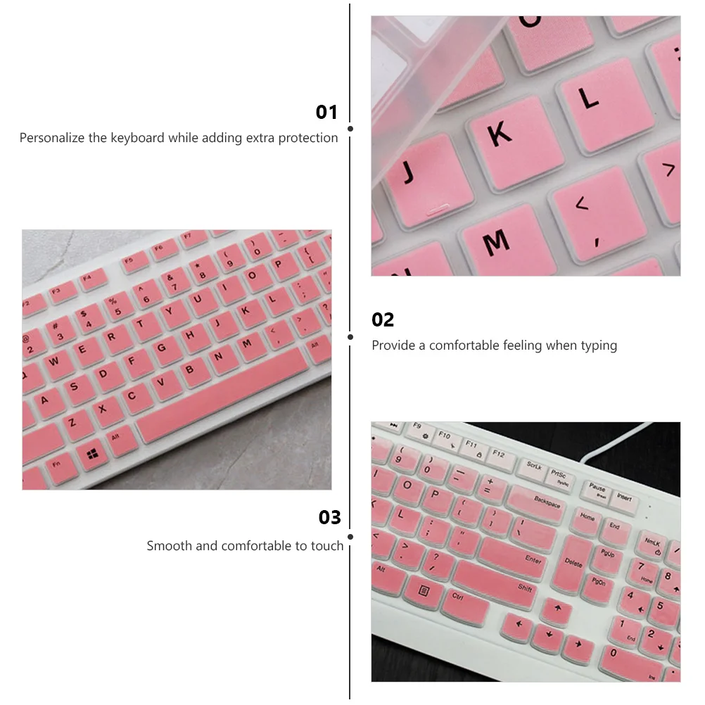 

1 pc Silicone Keyboard Skin For Kb216 Km636 Optiplex Waterproof Dustproof Protective Cover Thin Film