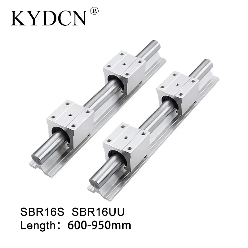 

SBR Linear Rail SBR16S Length 600 650 700 750 800 850 900 950mm 2pcs linear guide SBR16S + 4pcs SBR16UU blocks For CNC Part