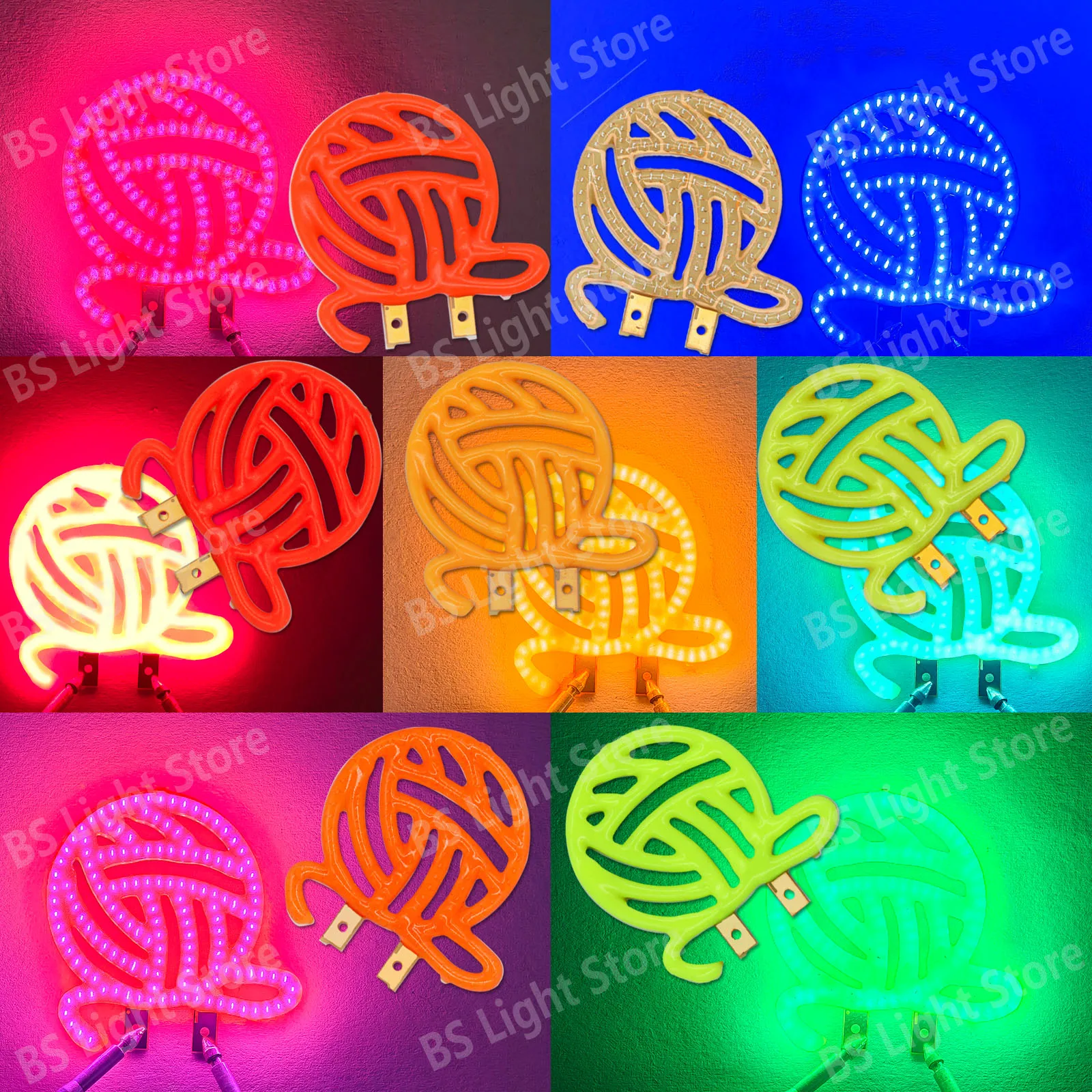 1pcs LED bead DC3V graphic filament - pink blue purple red warm white green ice blue wool ball for household decorative lighting