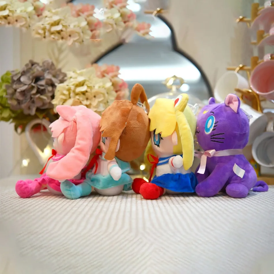 Kawaii Sailord القمر ألعاب من نسيج مخملي القمر القط القمر الأرنب لطيف فتاة القلب شغل أنيمي دمية هدية ديكور غرفة نوم المنزل هدية عيد ميلاد #4