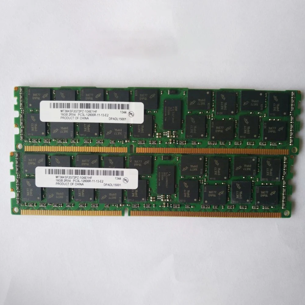 1 Pcs MT36KSF2G72PZ-1G6E1HF For MT RAM 16G 16GB 2RX4 DDR3L PC3L-12800R 1600 Memory