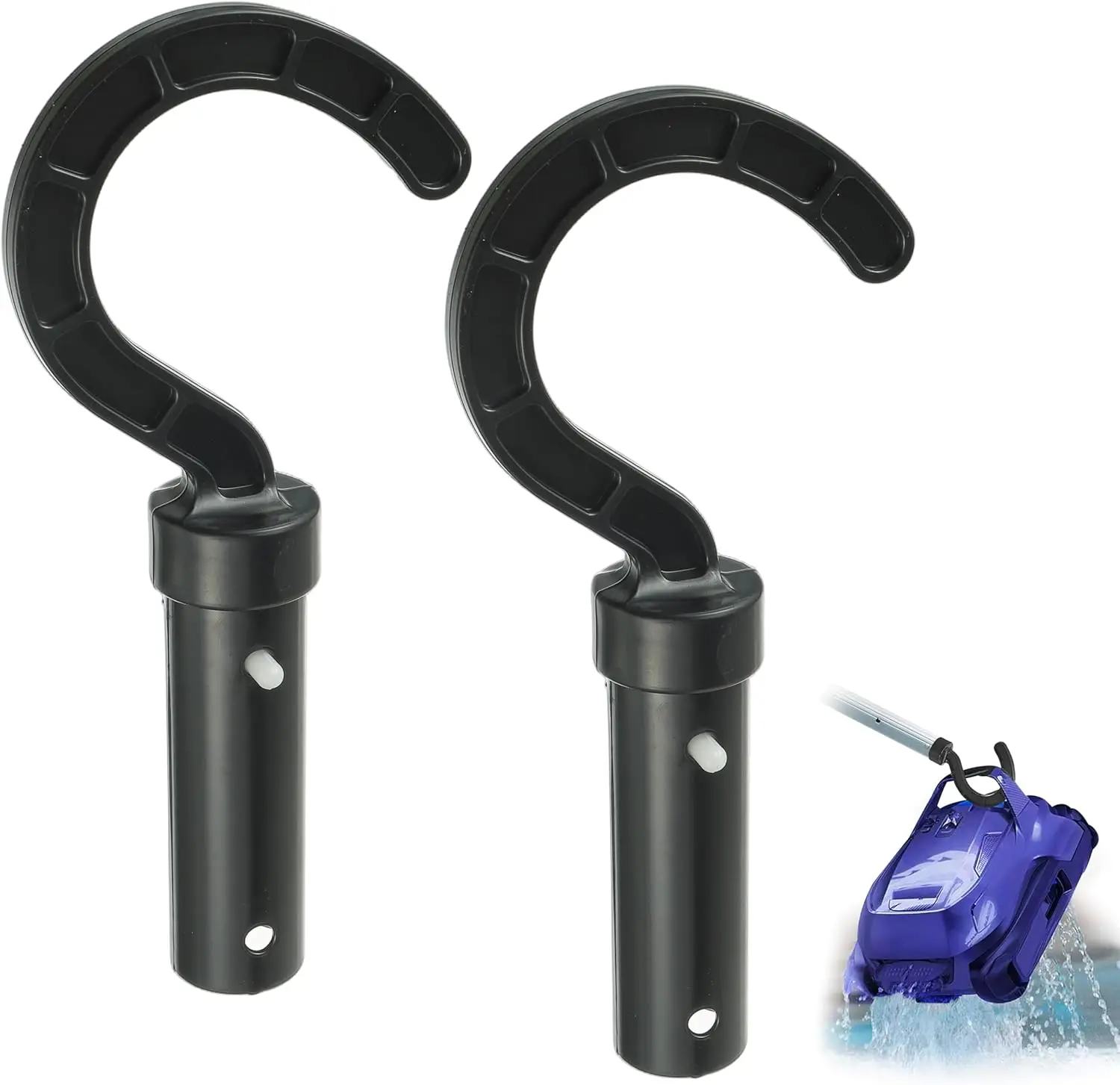 2pcs Pool Hook for All Robotic Pool Cleaner,Pool Hook for Poles Compatible with All Pool Cleaner Pool Vacuum