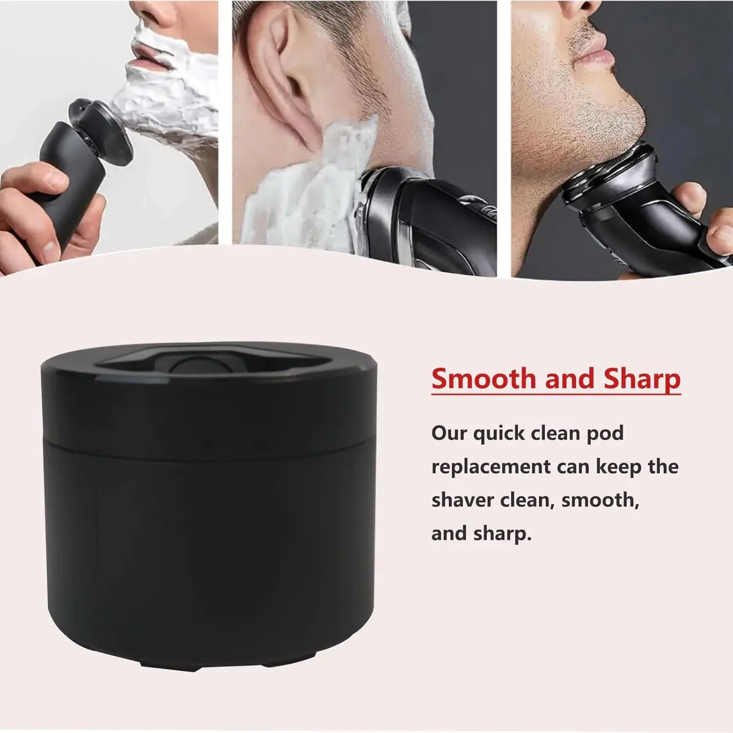 Replacement Quick Cleaning Pod Compatible with Philips 2nd Series 7000 S9000 S5000 Angular polygon Shavers，for Philips Cleaning