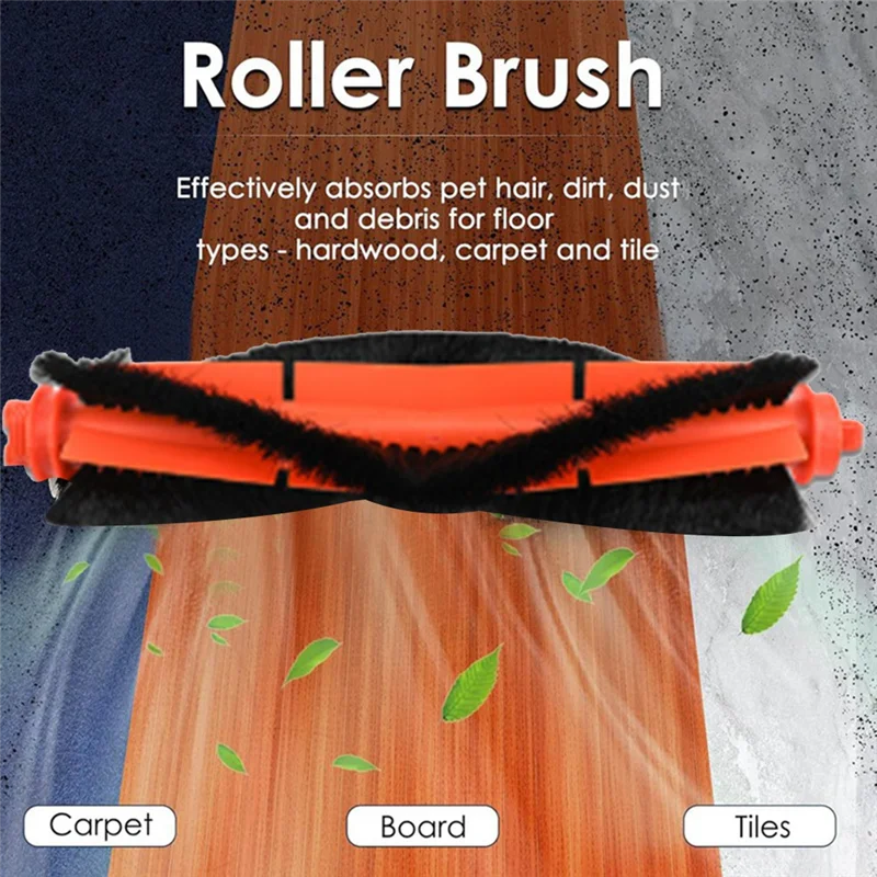 

FGGS-2 Pcs Roller Brush For Lubluelu L20 / Honiture V8 Pro / Conga 7490 Ultimate X-Treme Genesis Sweeping Machine Accessories
