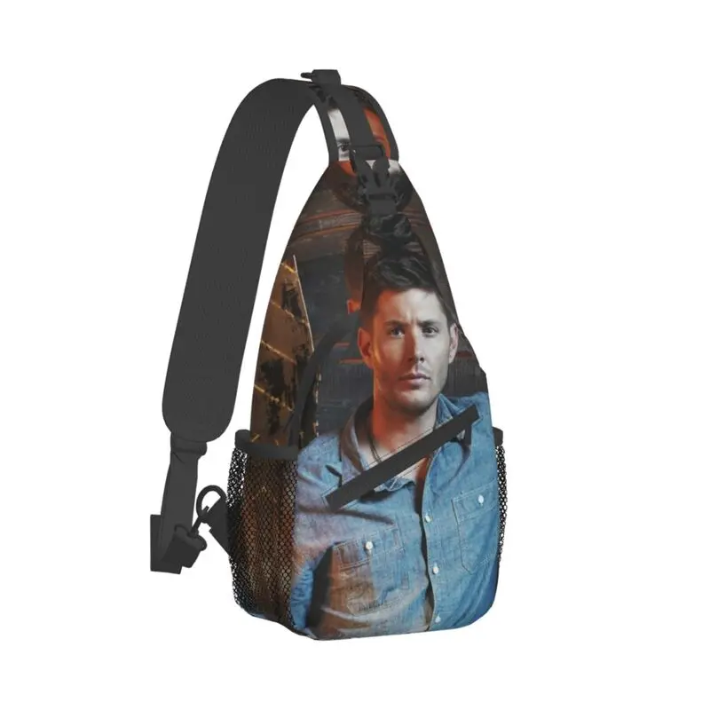 Supernatural TV Show Sling Crossbody Chest Bag para hombres, Cool Dean Winchester, mochila de hombro para senderismo