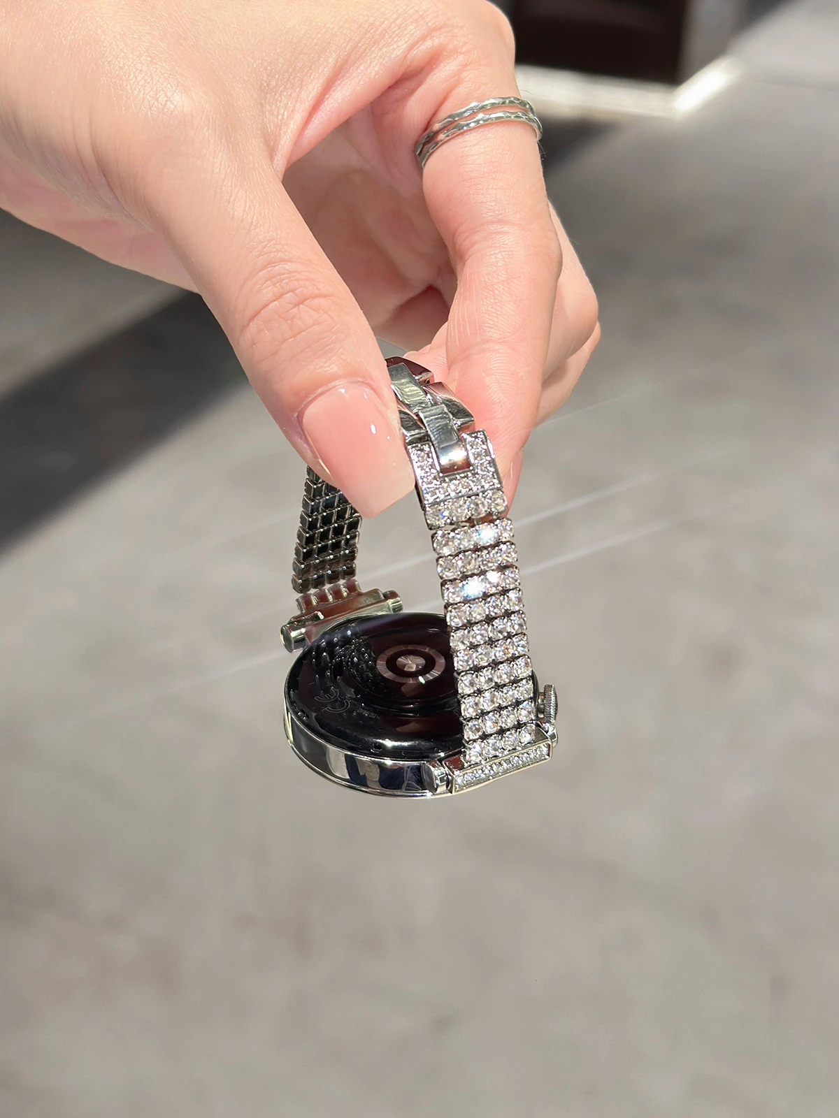 Luxury Diamond Metal Strap for Samsung Galaxy Watch FE 7 Ultra 6 5 40mm 44mm Women Sparkly Stainless Steel Bracelet 18 20 22mm
