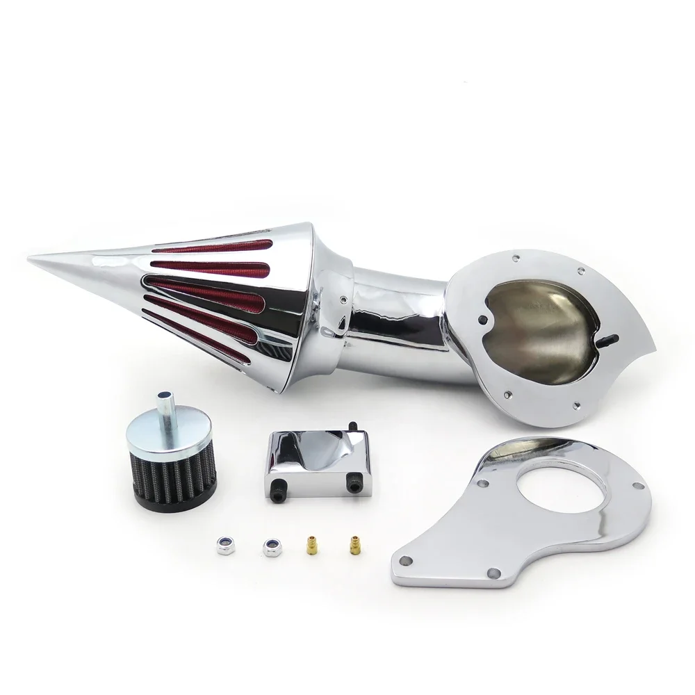 For Honda Shadow 600 VLX600 1999-2013 Spike Air Cleaner Kits Intake Filter Chromed Aftermarket Motorcycle Parts