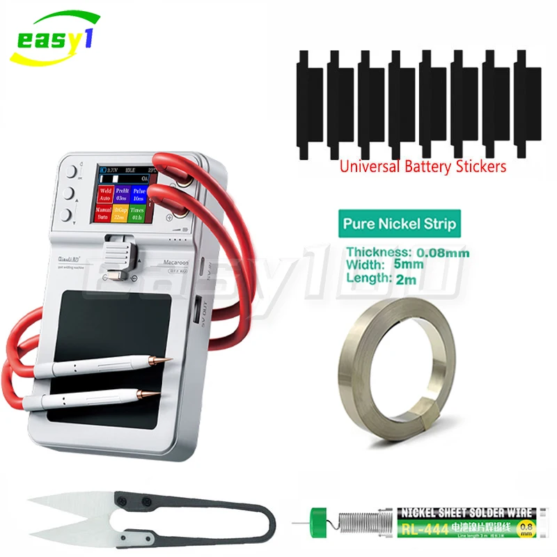 QianLi Macaroon Integrated Spot Welding Machine Max All Parameters Settable Color Screen Double Pulse spot Welding Repair Tools