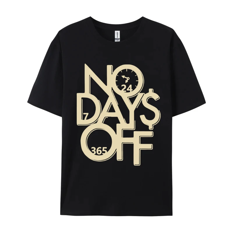 

Men NO DAYS OFF Summer Family Funny 100% Cotton Round Neck Mens T Shirt Funny Luxury Designer Tees Free Shipping