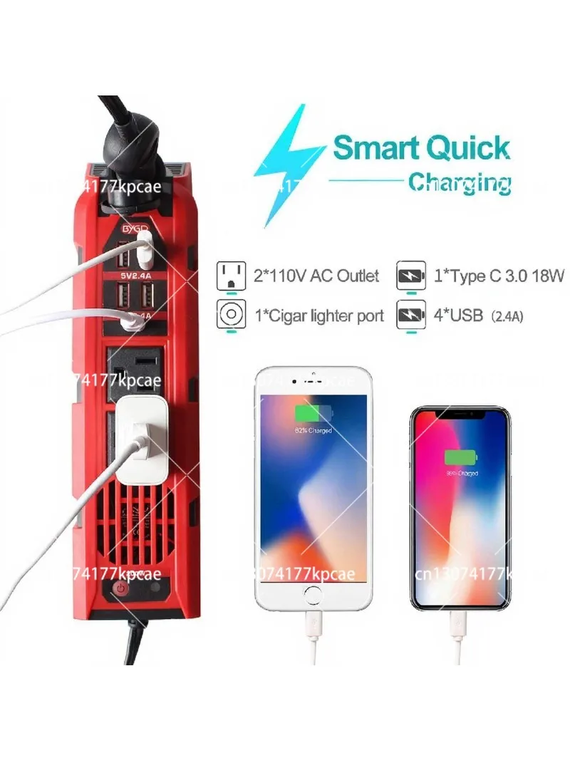 American standard modified wave car inverter 110v auto parts 200w car power supply