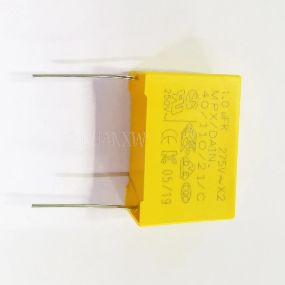 10pcs 220nF capacitor X2 capacitor 275VAC Pitch 275V 10mm X2 Polypropylene film capacitor 0.22uF 224K