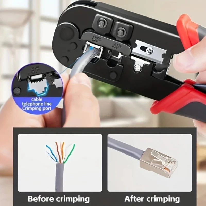 Multifunctional industrial grade professional and durable, LT type crimping pliers, crystal head network cable pliers