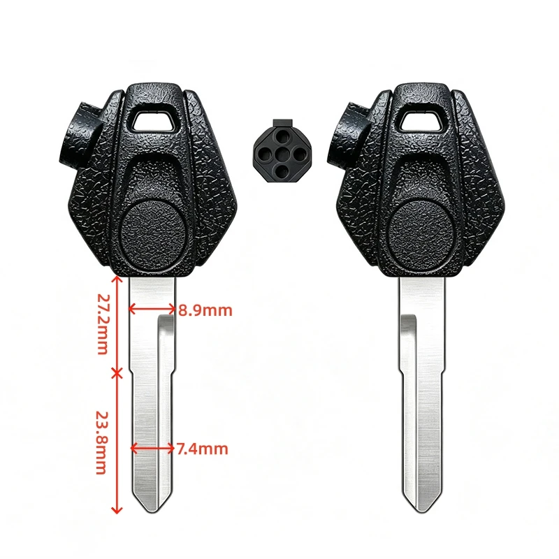Motorcycle Key For SYM Cruisym Cruising 300 JoymaxZ Jiumei Black Mamba 158 Motorcycle Key Blanks with Magnet Sticker