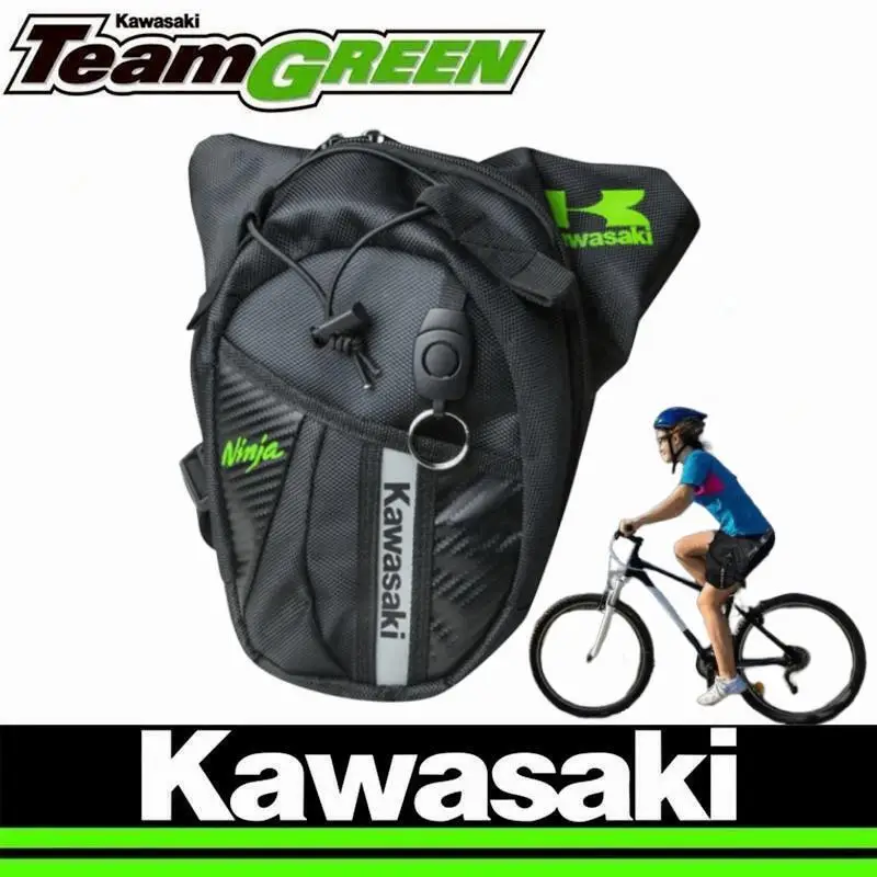 

2026 New Kawasaki motorcycle bag, outdoor leg bag, unisex hiking waist bag, climbing bag