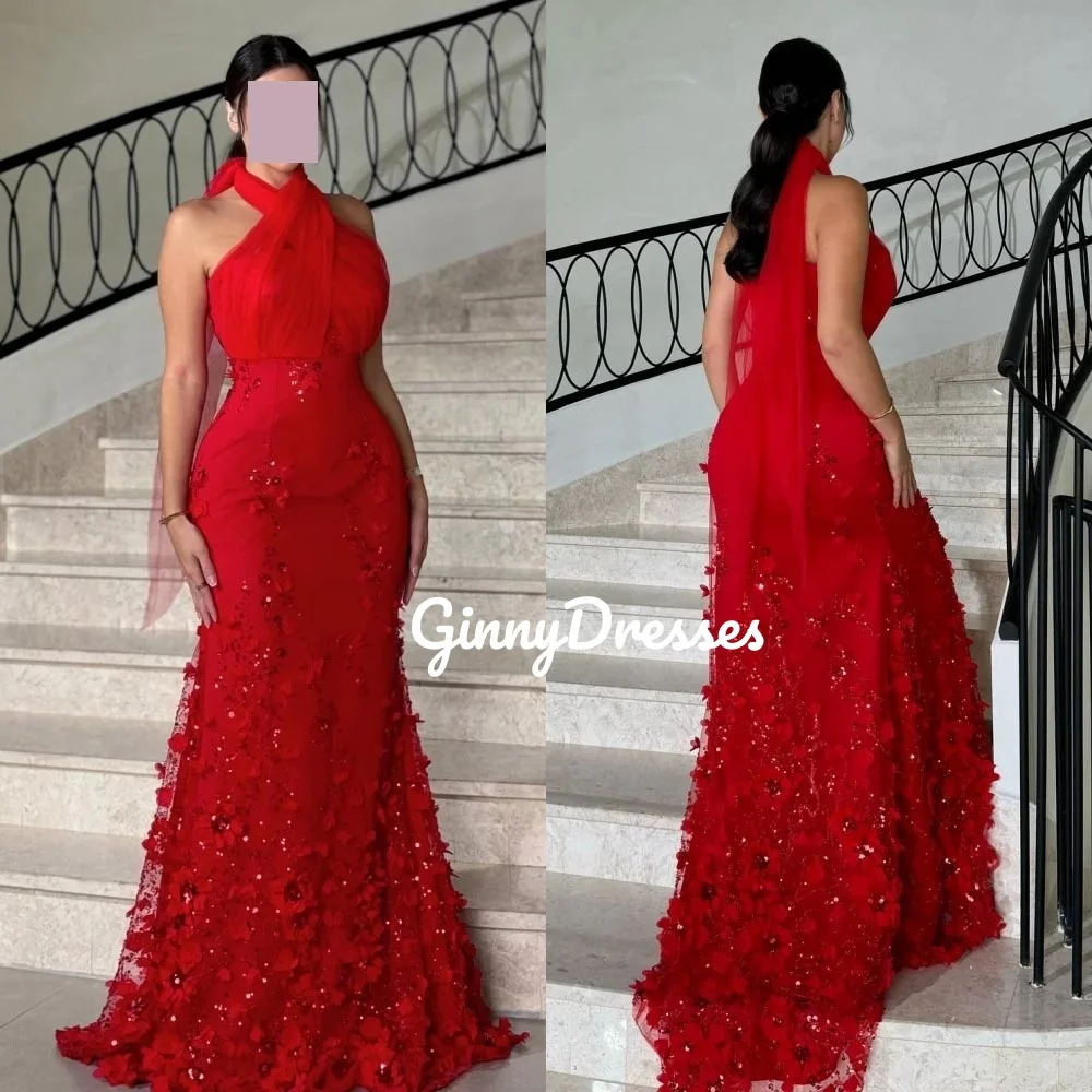 

فساتين سهرة Элегантное и красивое женское платье без рукавов на молнии с лямкой на шее и шлейфом на заказ