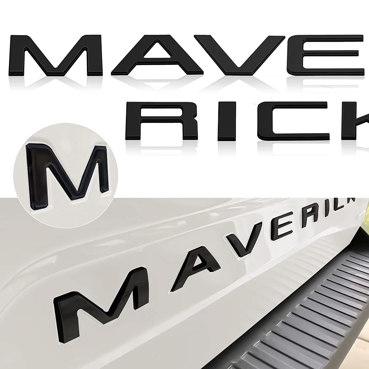 Emblema adhesivo para coche 3D ABS MAVERICK letra maletero pegatina para puerta trasera insignia para Ford Maverick Tremor camioneta decoraciones accesorio