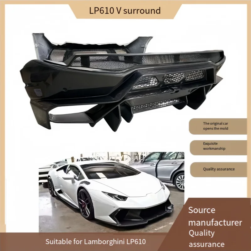 Kit de envoltura de fibra de carbono para el modelo 2020 de Lamborghini LP610 V, un kit de envoltura grande para la carrocería del automóvil.