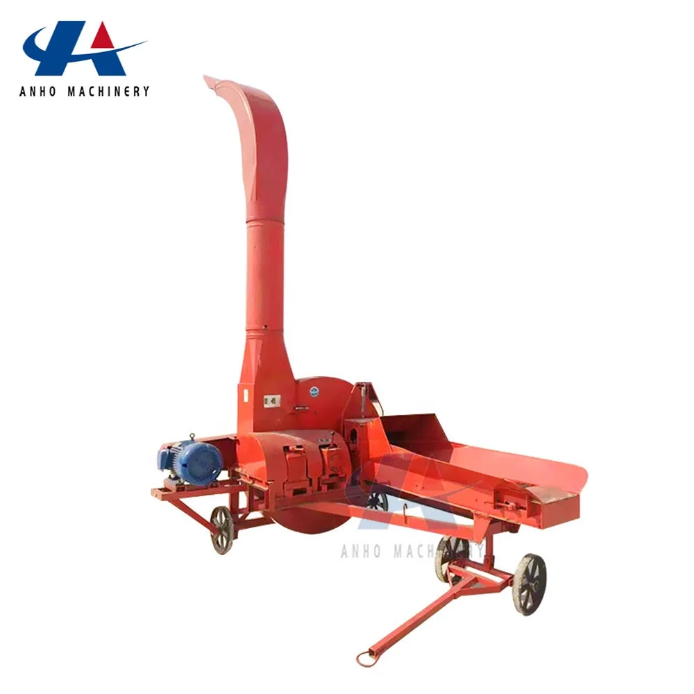 High Productivity Animal Feed Farm Machines Crop Straw Kneading Forage Grass Cutter With Motor And Bearing Chaff Cutter