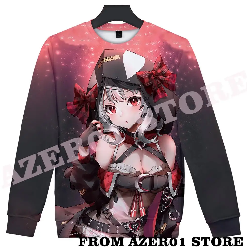 

HOLOLIVE VTuber SakamataChloe Sakamata SKMT968 Merch CREWNECK 3D autumn winter Men/Women casual Kawaii Round sweatshirt Hoodies