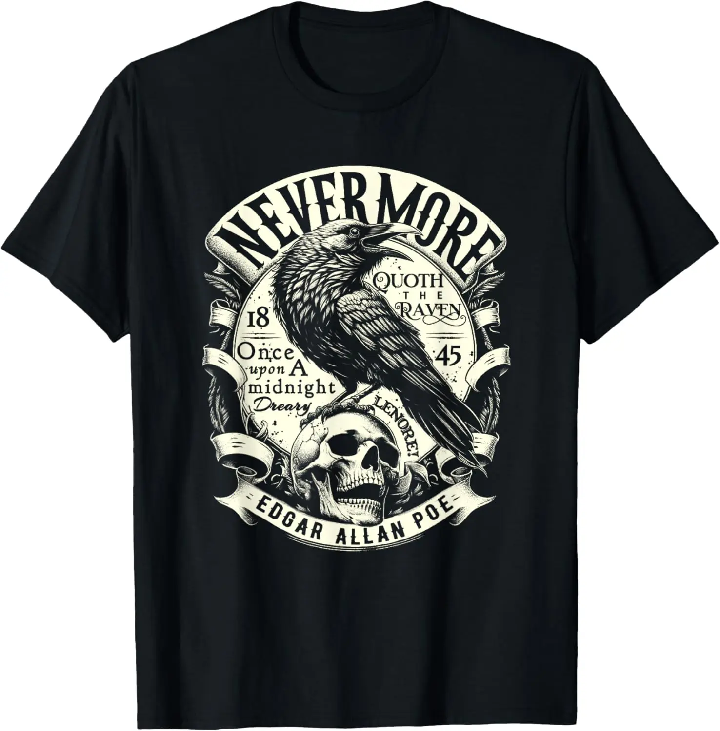 Edgar Allan Poe Nevermore Quoth The Raven T-Shirt