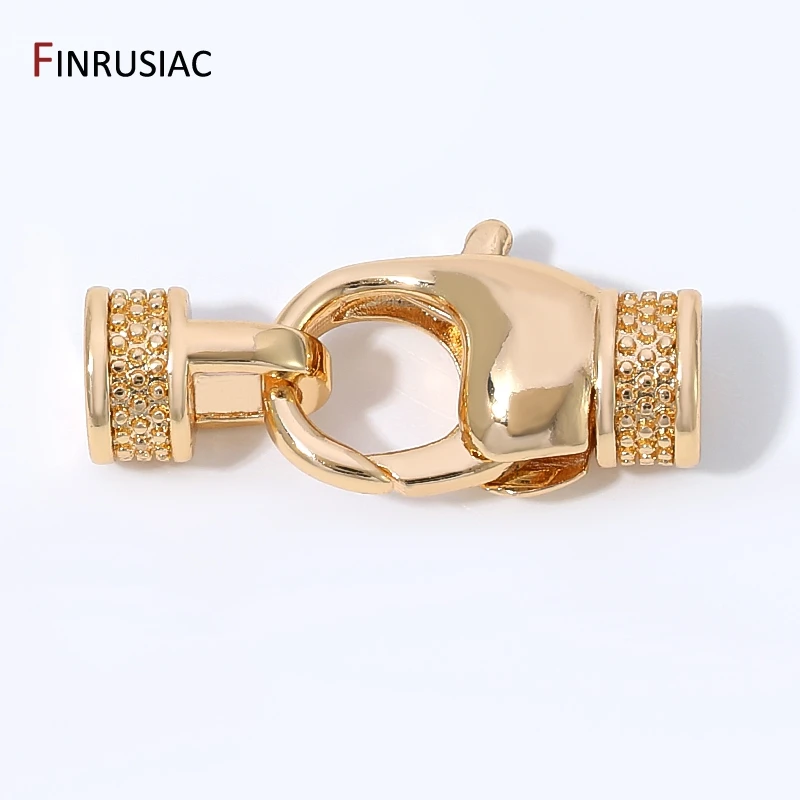 14K Gold Plated Brass Lobster Clasps Connector,Closure For Jewelery,Fastener End Clasps For DIY Bracelet Jewelry Making Supplies