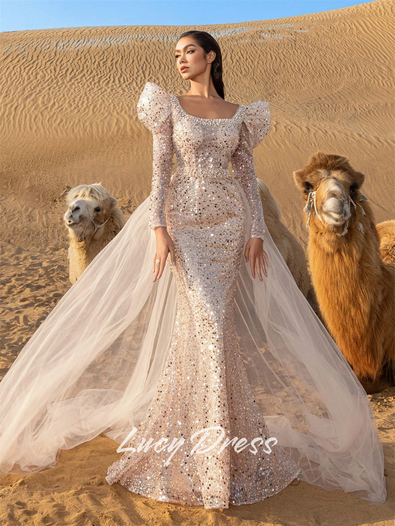

Lucy Customized Wedding Party Dresses Sharon Happy Evening Dresses Luxury 2025 Cocktail Dress Prom Dress Wedding Guest Elegant