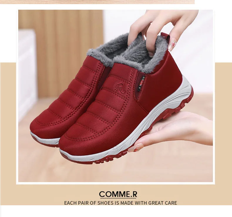 Schneestiefel für Damen und Herren, modische Baumwollstiefel für 2026, verdickt und warm. Bequeme Baumwollstiefel mit dicker Sohle – Detail 7